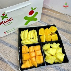Box Trái cây cắt sẵn 4 khay - XB4005