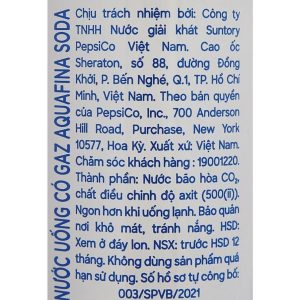 Nước giải khát có ga Aquafina Soda 320ml