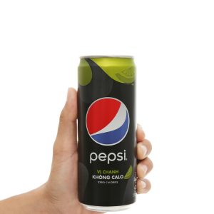 Nước ngọt Pepsi Cola không calo vị chanh lon 320ml