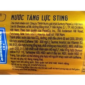Nước tăng lực Sting Vàng (Gold) 320ml (Lon)