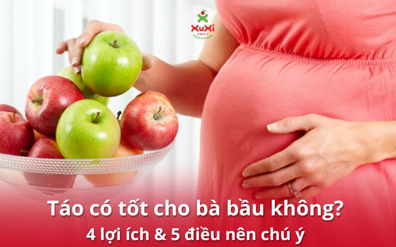 Táo có tốt cho bà bầu không? 4 lợi ích & 5 điều nên chú ý