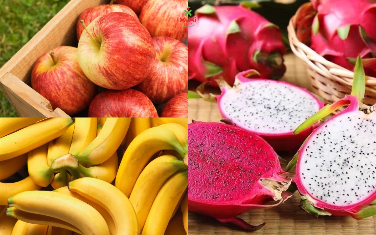 Táo, chuối, thanh long hỗ trợ tiêu hóa cho trẻ