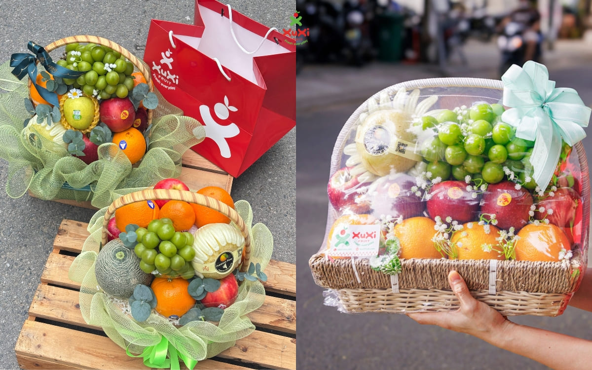 giỏ trái cây khai trương