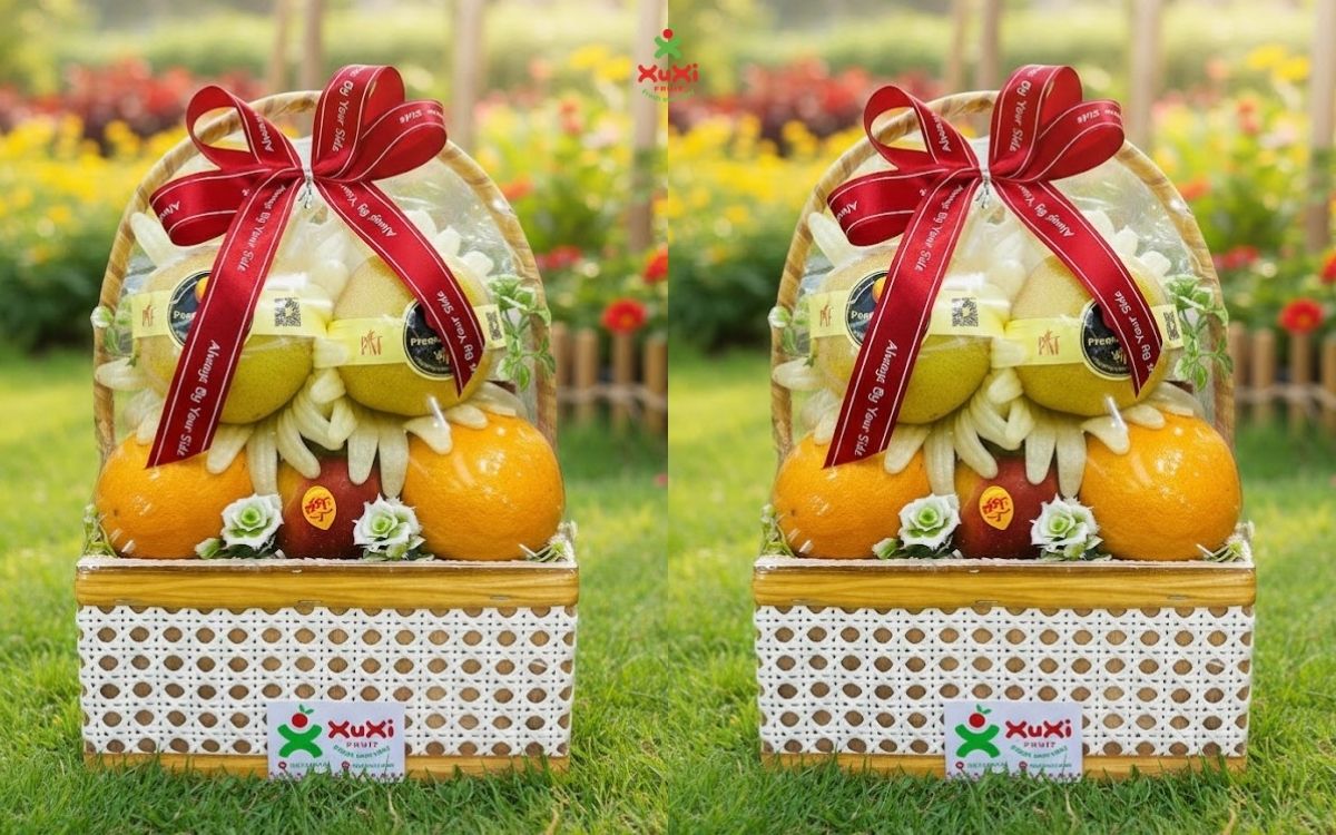 giỏ trái cây khai trương