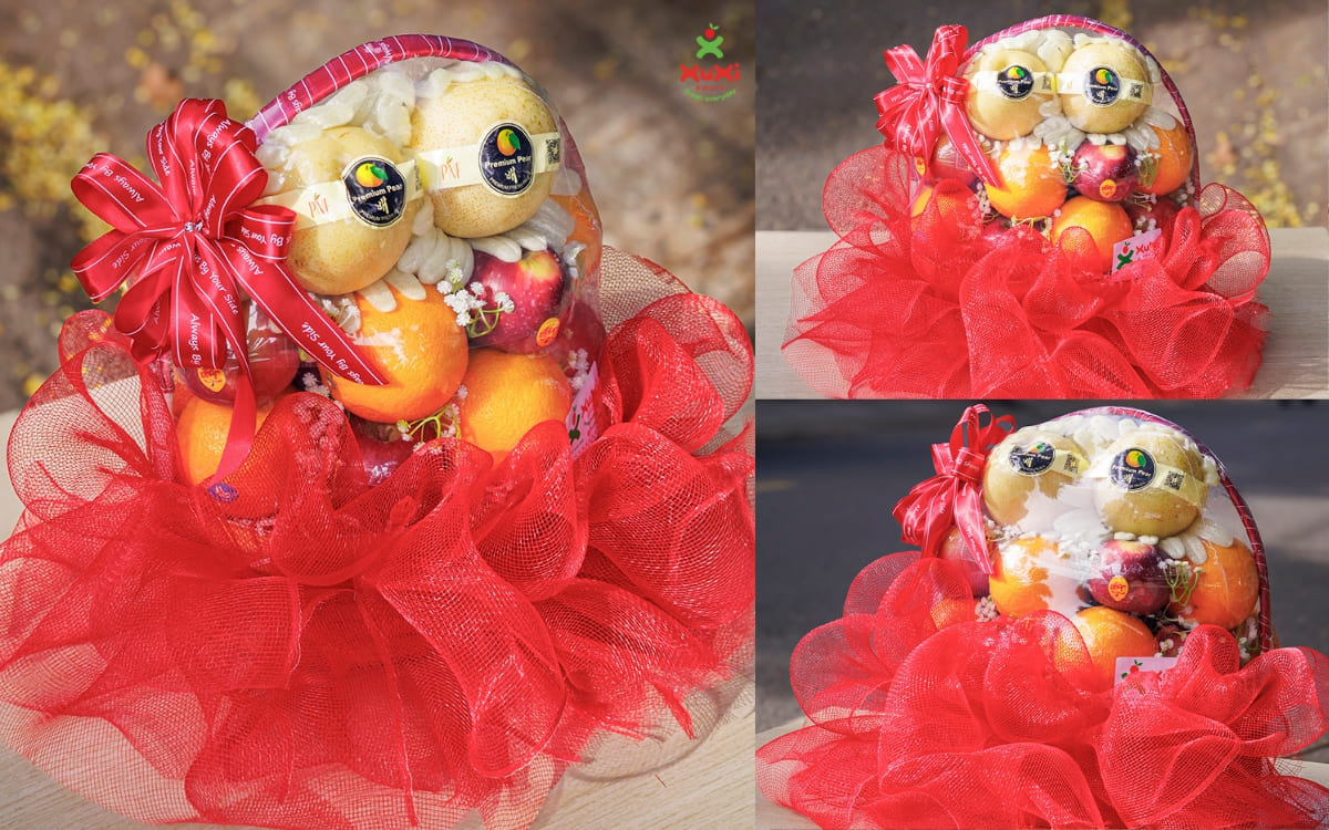 giỏ trái cây khai trương