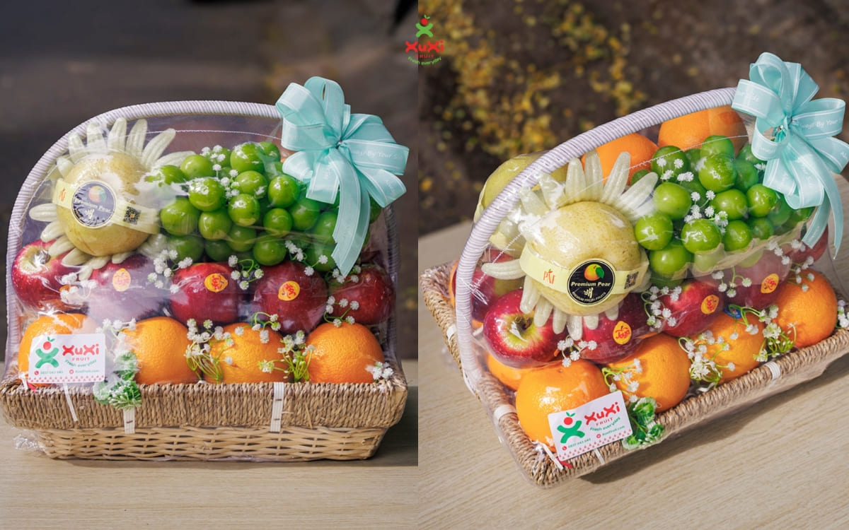 giỏ trái cây khai trương