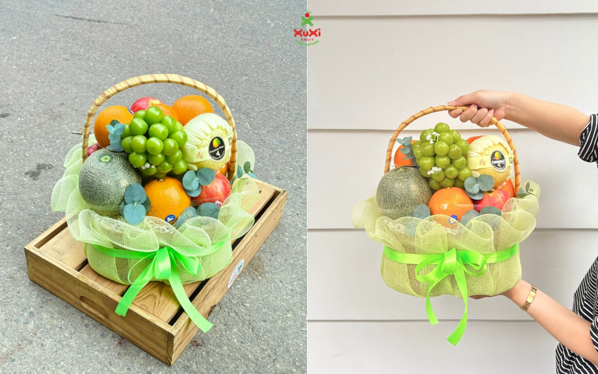 giỏ trái cây khai trương