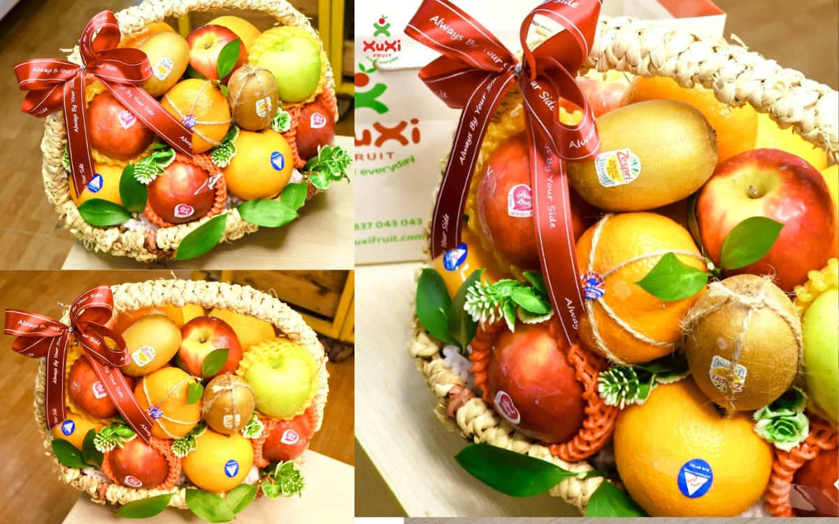 giỏ trái cây khai trương